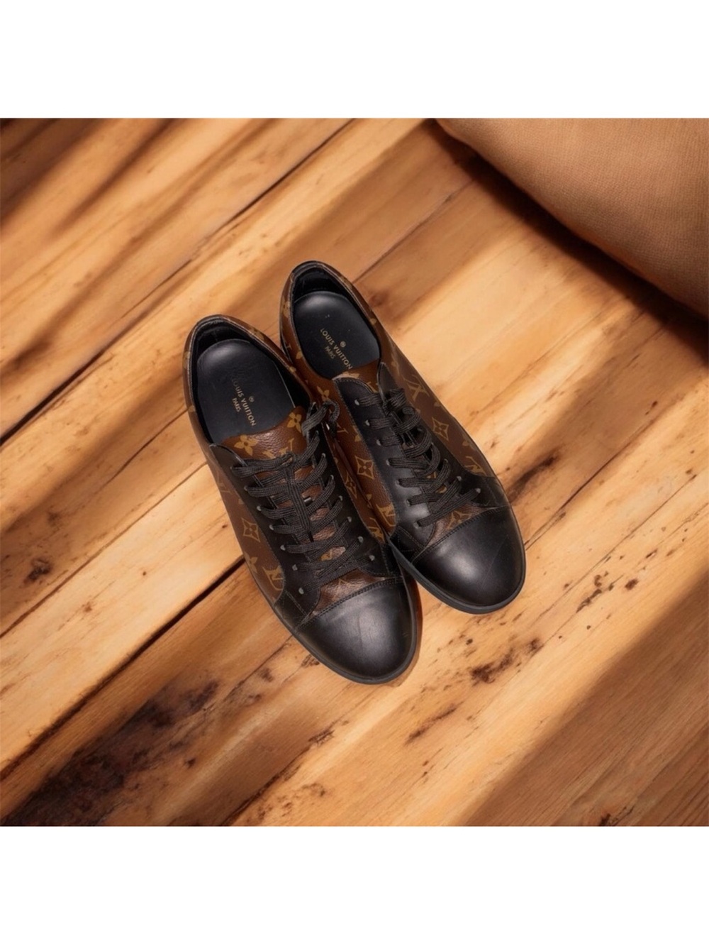 Louis Vuitton Monogram Brown and Black Low-Top Sneakers